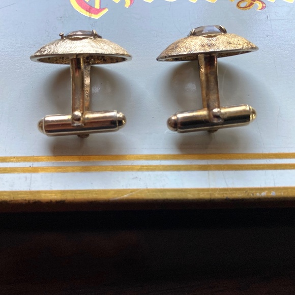Vintage 1955-1958 Genuine. Anson Gold plated cufflinks. collectors  .PAT PEND. - Picture 2 of 7